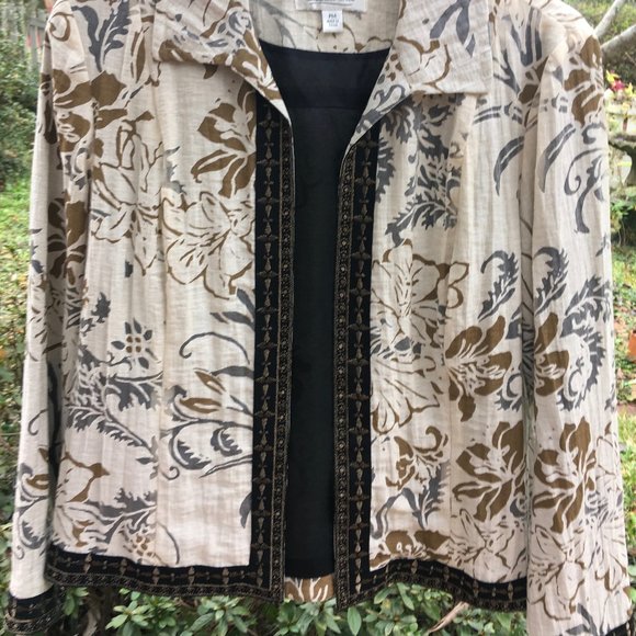 Elegant lightweight Jacket- black, silver grey, brown - Picture 1 of 8